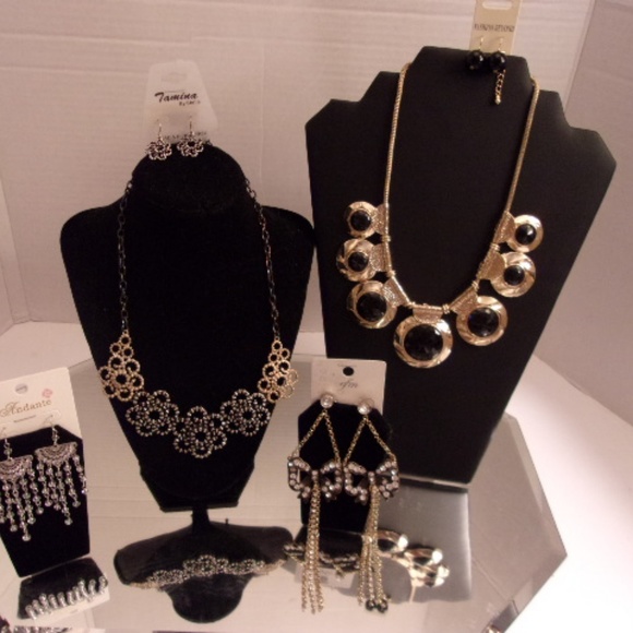 NWTS RETAIL $81 2 NECKLACES 4 EARRINGS ANDANTE EFM - Picture 8 of 8